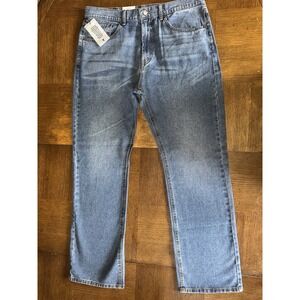 NWT Frye Slim Bootcut Jean Medium Wash size 36x32 Denim Western Cowboy